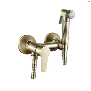 带淋浴喷头的浴缸水龙头/现代浴室水龙头/黄铜浴缸水龙头/金色浴室配件